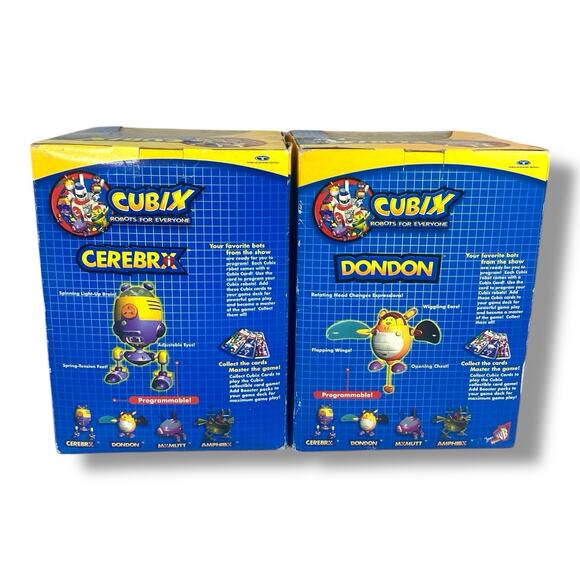 Cubix Robots for Everyone Lot of 2 New Sealed Dondon & Cerebrx Figures - Picture 6 of 7